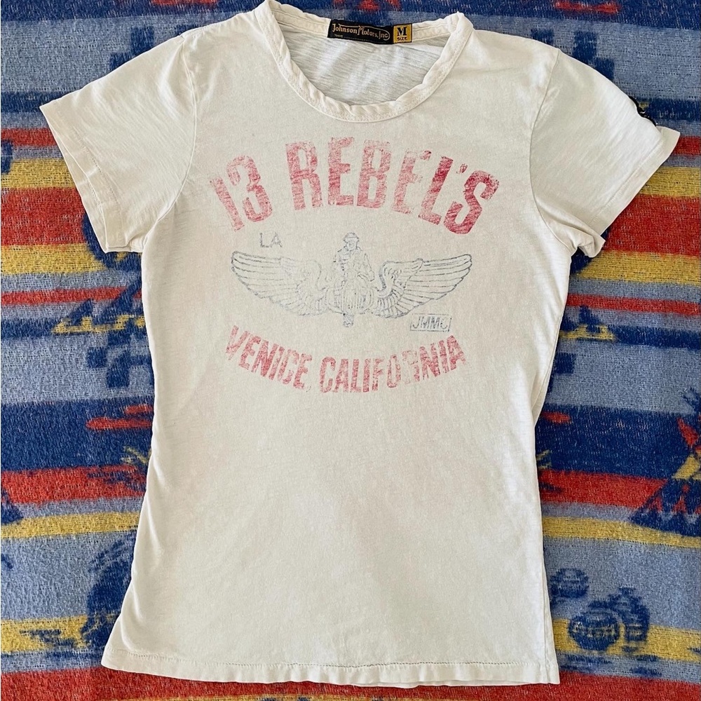 Johnson Motors 13 Rebels women’s t-shirt!